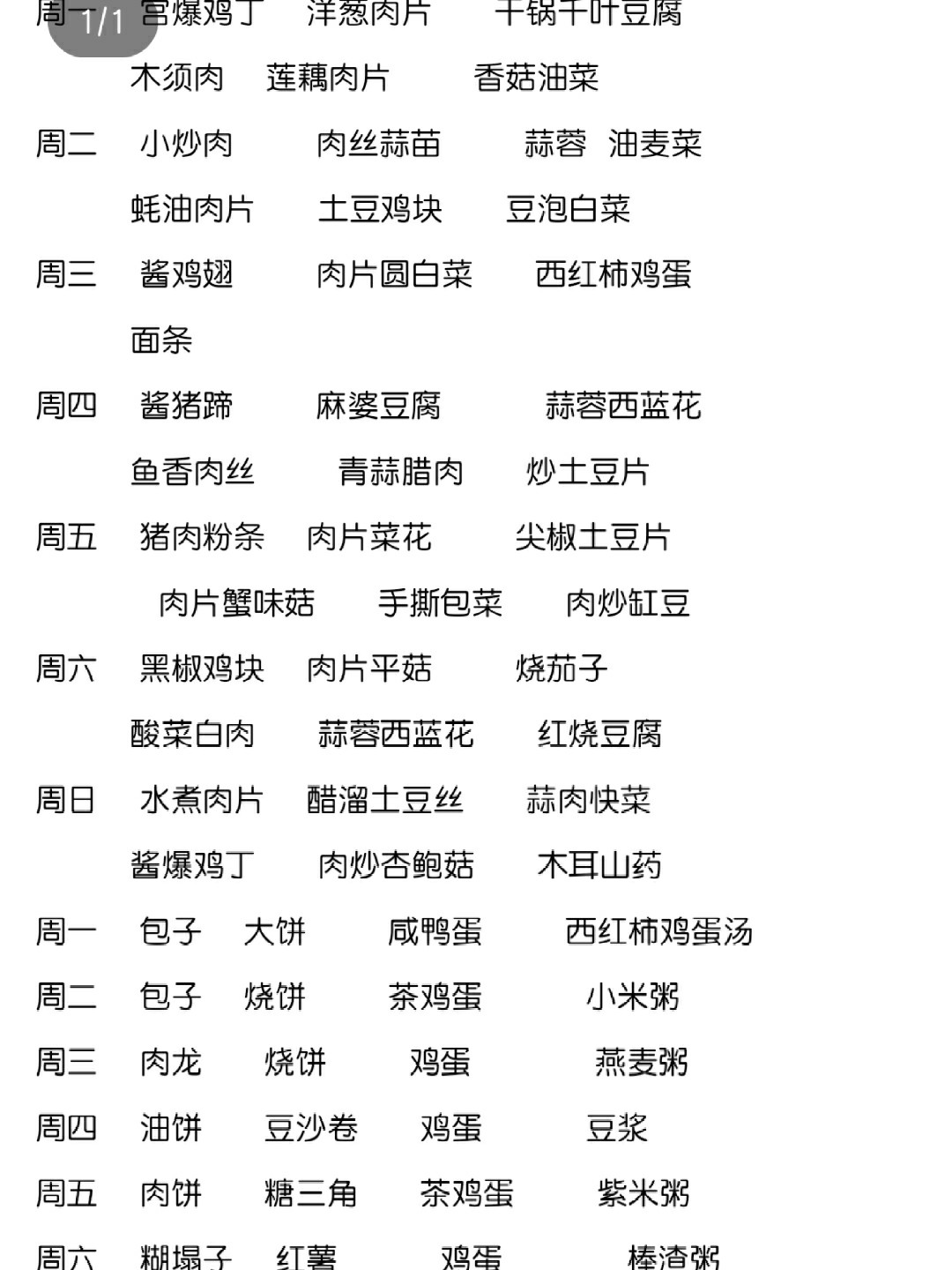 时代味蕾印记，食堂最新菜谱一览